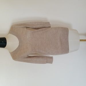 J.CREW gold shimmery alpaca blend tie back sweater size XXS